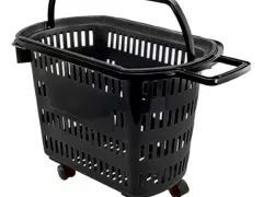 Cesta de Compras 2 em 1 S-1200 - 30 L - Alças e Rodinhas.
