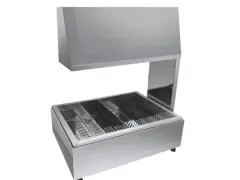 Conservador de Fritura 2 Lâmpadas 500w Aço Inox Metalmaq.