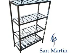 PRATELEIRA INOX GRADEADA - SAN MARTIN.