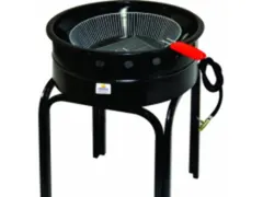 TACHO FRITADOR - GÁS - 14 LITROS - ALTA PRESSÃO - ESMALTADO - COM TRIPÉ - PROGÁS.