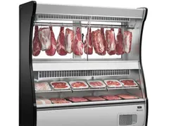 Balcão Frigorífico de Açougue Triplex GEVD-210 PR-Gelopar Iluminação em LED 2.10m Tendal Duplo.