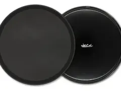 Bandeja Redonda Antiderrapante 45 CM Para Garçom Preta - Weck.