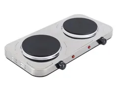 Fogão Elétrico de Mesa 2 Bocas 127V Inox Agratto.