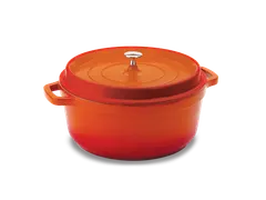Caçarola Hercules Revestimento Ceramico Indução Laranja.