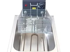 Fritadeira elétrica 6 litros profissional inox.