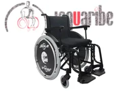 CADEIRA DE RODAS AGILE PRETA 44 CM 120KG - JAGUARIBE