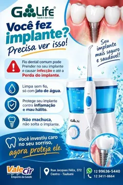 IRRIGADOR ORAL CORRENTE ELÉTRICA