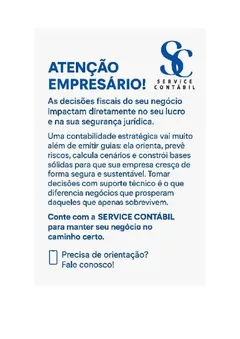 Contabilidade para Prestadores de Serviços