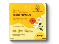 Sabonete em Barra Vegetal Infantil Hipoalergênico 100g Flores Amarelas