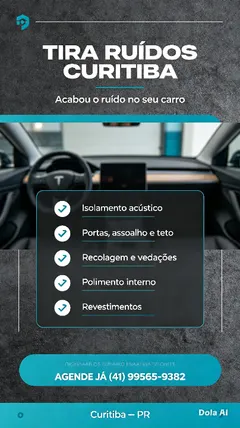 Tira ruidos de carros Curitiba