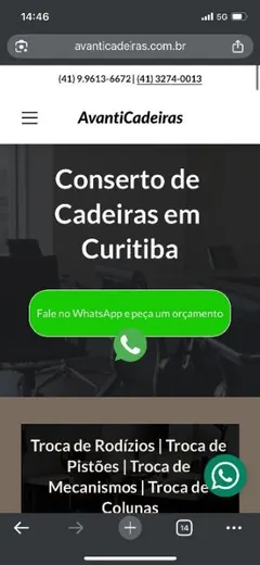 Conserto de Cadeiras de escritório Curitiba