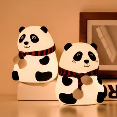 Luminária De Panda Com Led USB Silicone