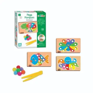 Jogo infantil Pega Pompom - Brinquedos