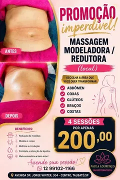 Massagem Modeladora / Redutora