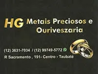 Logo da HG Metais Preciosos e Ouriveszaria