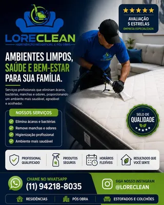 Lore Clean Higienização Residencial e Pós Obra, foto 3