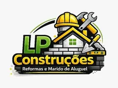 Logo da LP Construções, Reformas e Marido de Aluguel