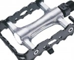 Legenda: pedal de aluminio com e sem rolamento