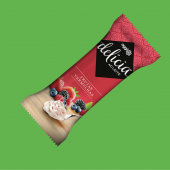 Picolé de Frutas Vermelhas ao Leite