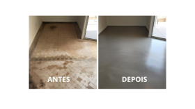Foto: seu piso novo de novo com microcimento 