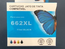 Foto Cartucho Compatível HP 662XL - Preto